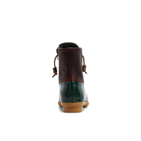 Sperry Women's Saltwater Duck Boot Waterproof Brown/Green Size 7.5 M - Picture 3 of 6